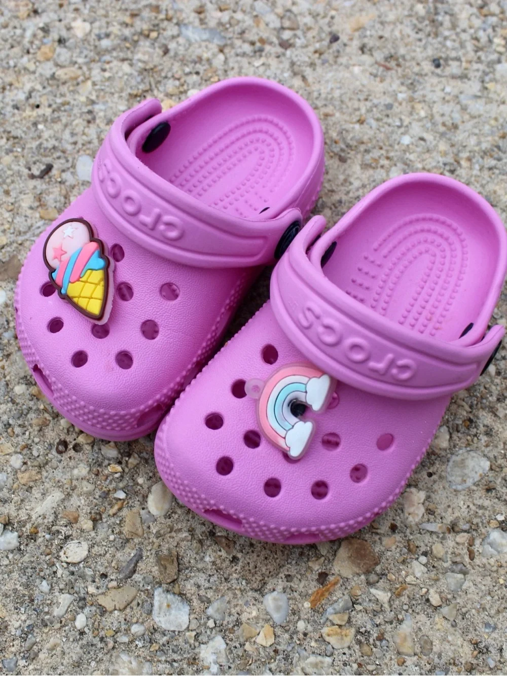 Crocs Pink Classic Clogs Toddler Sz C2/C3